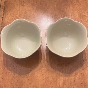 Lenox French Perle pistachio Set of Two Fruit Bowls